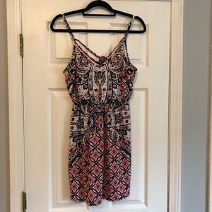 Maurice’s Coral and Navy Sundress Size Small